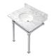 Option Marble White / Polished Chrome