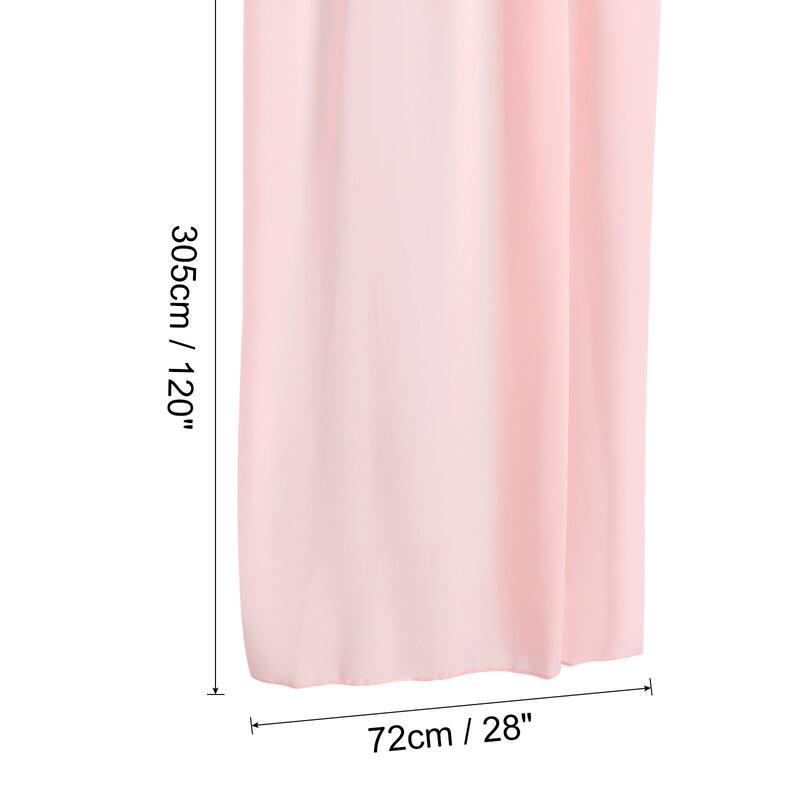 2Pcs 10Ft Chiffon Table Runner 28 x 120 Inch Rustic Gauze Tablecloth - 28 x 120 Inch - Pink