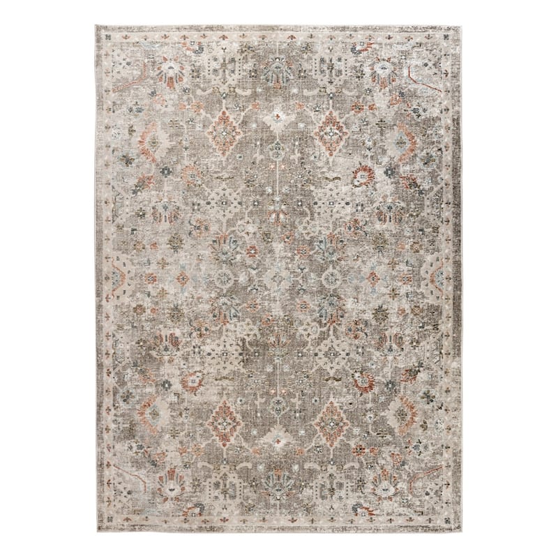 HomeRoots Medallion Transitional Runner Area Rug - 94.00 in. x 30.00 in. x 0.30 in.