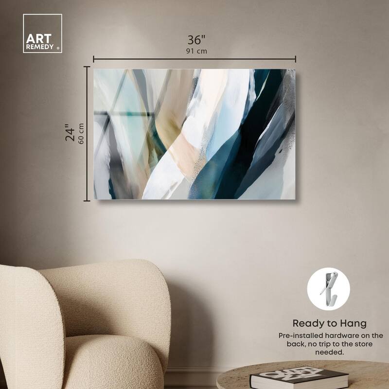 Sweeping Forms II Acrylic by Art Remedy, Ready to Hang