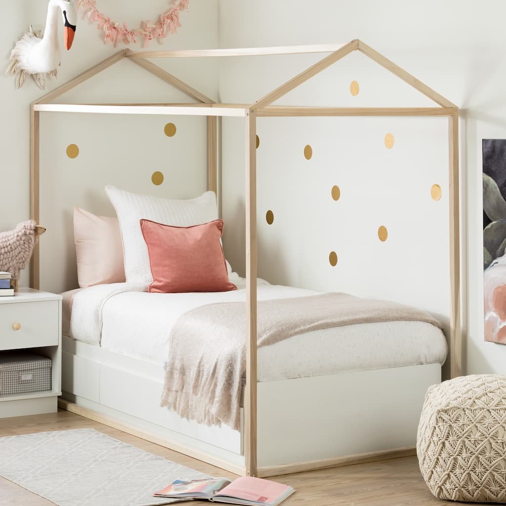 South Shore Sweedi Framed House Bed Accent for Twin-size Bed