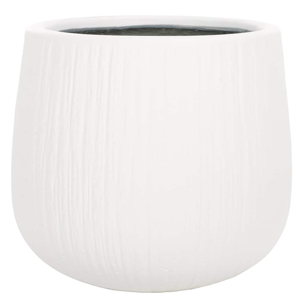 SAFAVIEH Outdoor Julisa Black Planter - 16"W x 16"D x 14"H