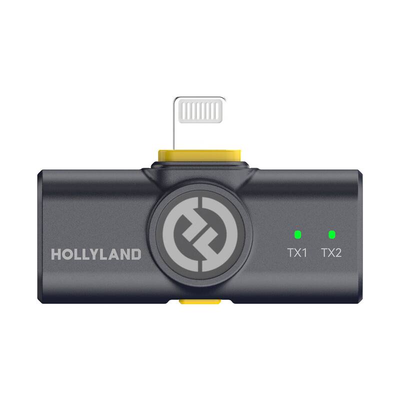 Hollyland LARK M2 COMBO 2-Person Wireless Combo Microphone System 2.4 GHz (Black)