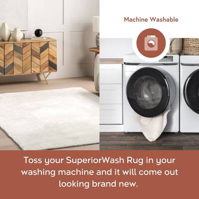 Nuloom Ofeliya SuperiorWash Geometric Reversible Machine Washable Area Rug