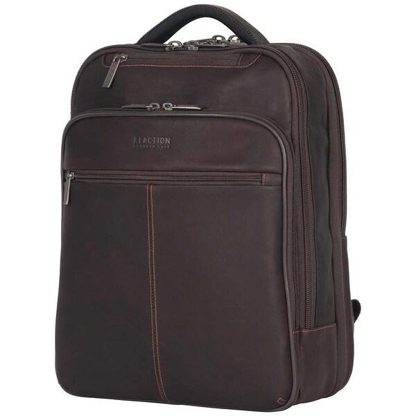 kenneth cole reaction back stage access leather backpack