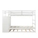 preview thumbnail 45 of 71, Space-Saving Bunk Bed with Twin Trundle and Stairs, Wood Bunk Beds with Storage Drawers and Guardrail for Kids Teens Adults
