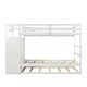 preview thumbnail 7 of 25, Twin over Twin Wood Bunk Bed with Trundle and Storage Staircase