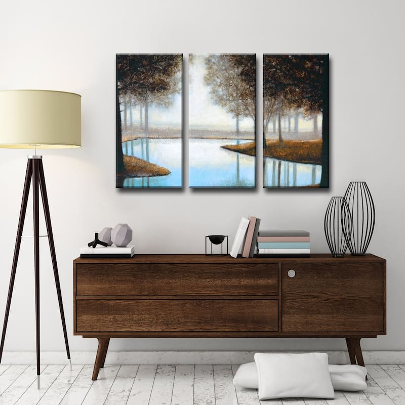 Woodland Retreat' 3 Piece Wrapped Canvas Wall Art Set by Norman Wyatt Jr.