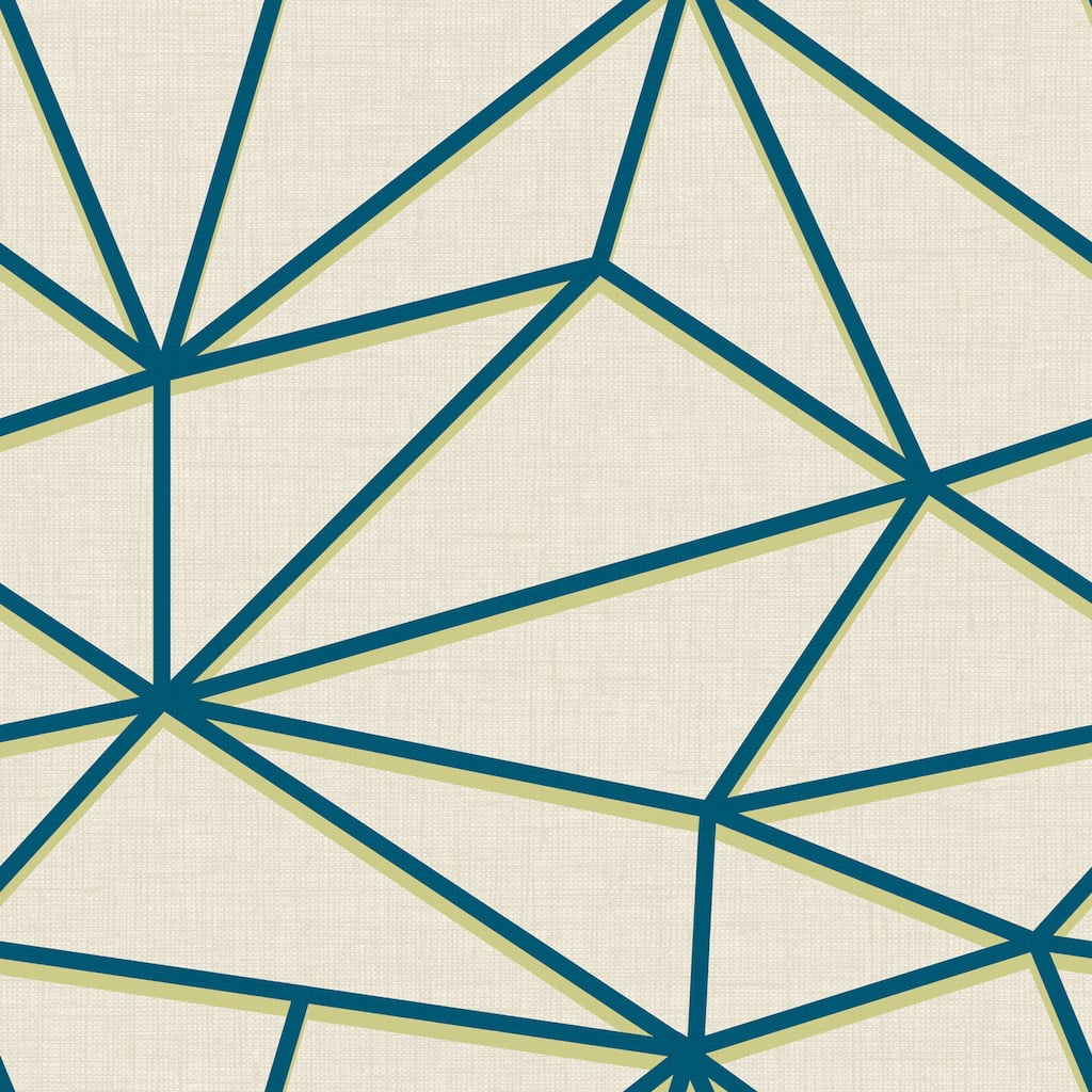 Seabrook Designs Denholm Geometric Linework Unpasted Wallpaper