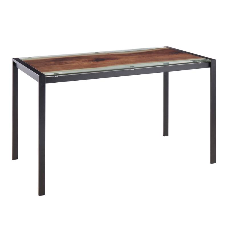 Carbon Loft Yadriel Live Edge Print Dining Table