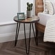 preview thumbnail 17 of 80, Greenage Reclaimed Wood End Table Living Room Night Stand Use 18" x 18" x 20" Heigh - Brick Round