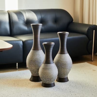 Set of 3 Classic Artificial High Independent Floor Desktop Vase
