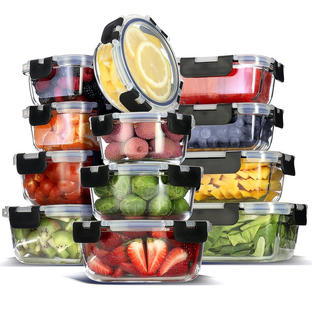Empyrean Glass Food Storage Containers with Lids