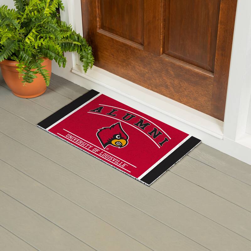 28 in. x 16 in. University of Louisville Alumni Full Color PVC Door Mat