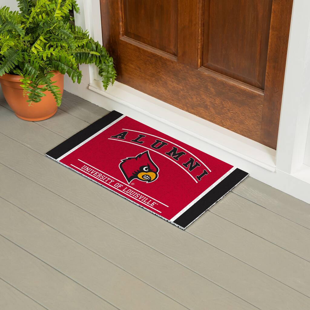 28 in. x 16 in. University of Louisville Alumni Full Color PVC Door Mat