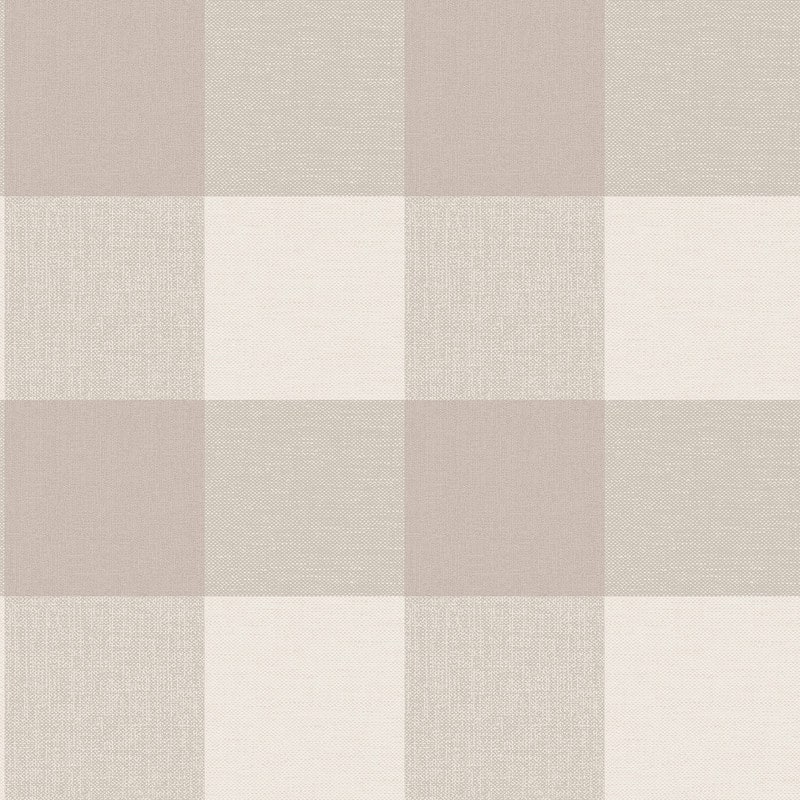 Fine Decor Ernie Neutral Plaid Wallpaper