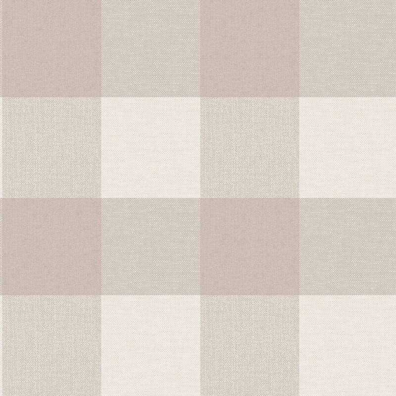 Fine Decor Ernie Neutral Plaid Wallpaper