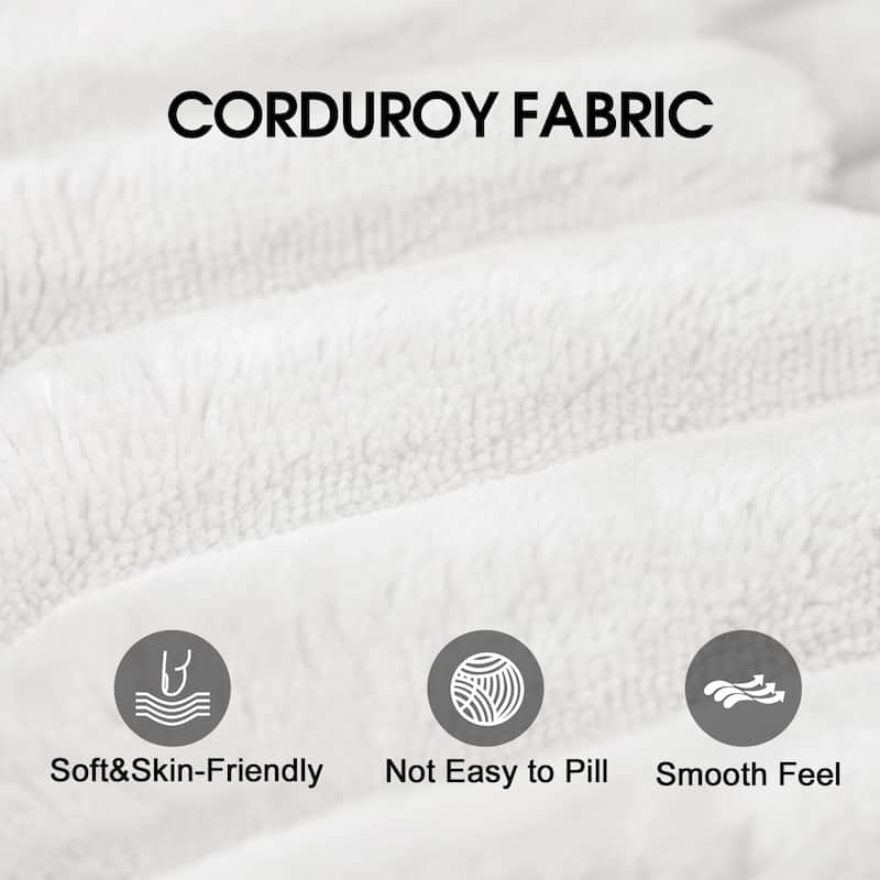 Corduroy Deep Seat Loveseat Sofa Ergonomic Couch