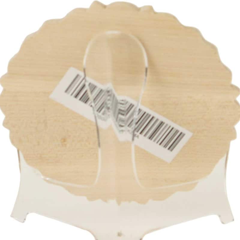 4 1/2"W x 4 1/2"H x 5/8"P Kent Floral Rosette, Alder