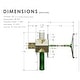 preview thumbnail 6 of 19, Gorilla Playsets Nantucket II Wood Swing Set with Wave Slide - Redwood - 15.5 ft W x 13 ft D x 10.5 ft H