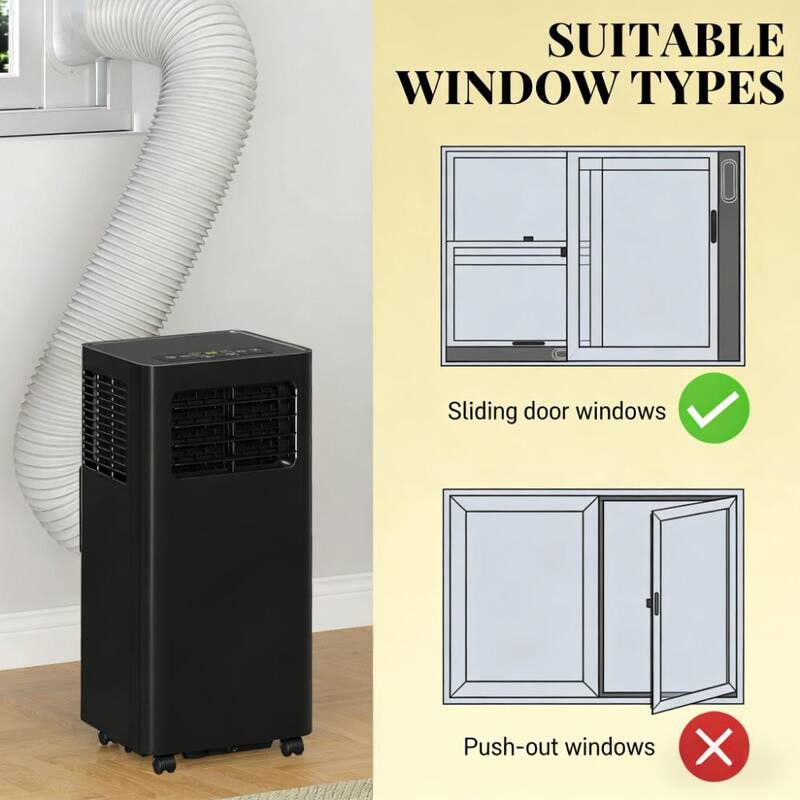 Portable Air Conditioner 10000 BTU. 3 in 1 Cooling Dehumidifier Fan. Remote Control. For Rooms up to 441 Sq Ft