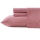 preview thumbnail 14 of 139, Nautica Cotton Percale Deep Pocket Bed Sheet Sets Full - Penny Pinstripe Red