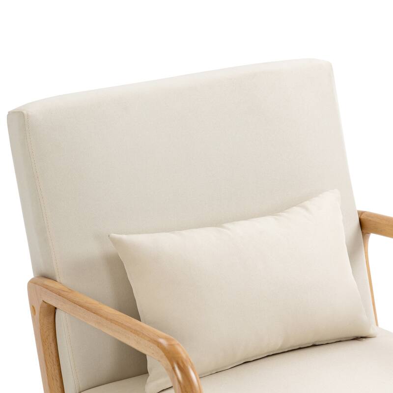 Upholstered Armchair Leisure Chair Accent Chairs Set of 2 with Pillow