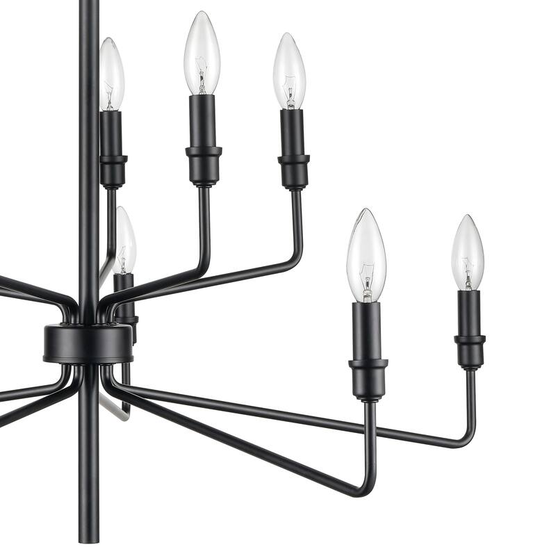 Saginaw Modern Metal Candelabra Chandelier