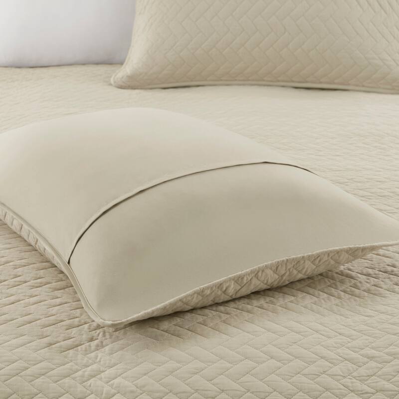 Madison Park Signature Velvet Touch Luxurious Oversized Quilted Set