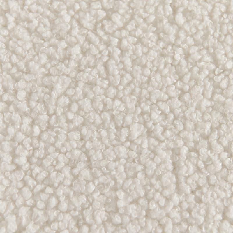 Modern 27" W Swivel White Boucle Upholstered Accent Chair