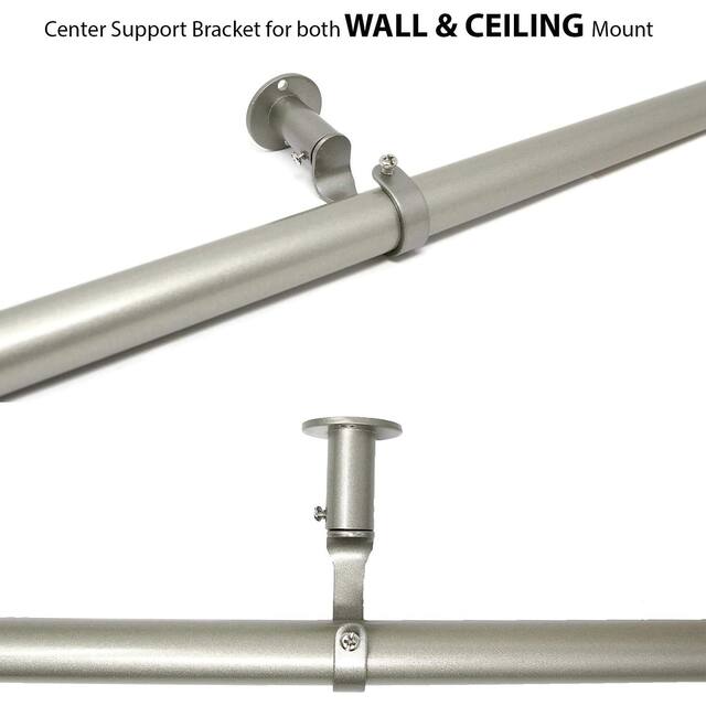 Energy-saving Wraparound Adjustable French Blackout Curtain Rod Set