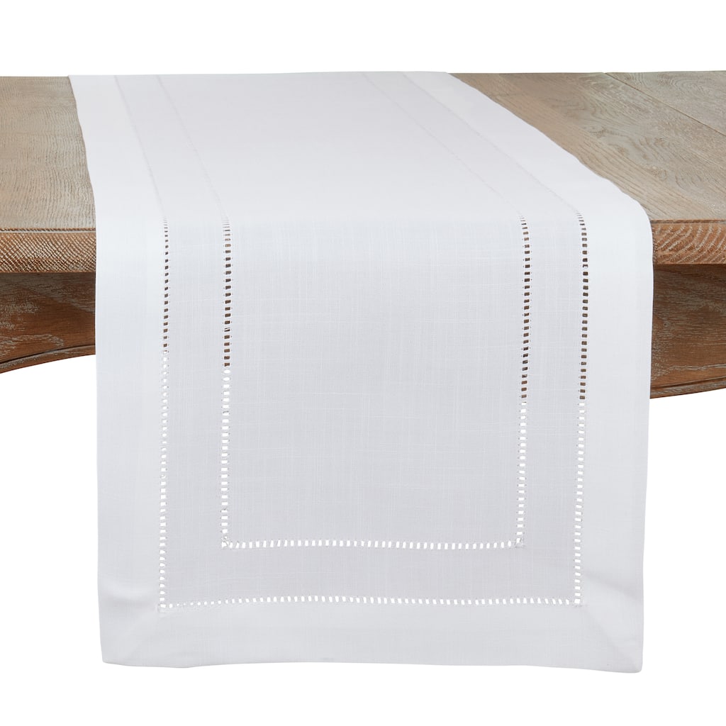 Double Hemstitch Design Table Runner - 16"x72"