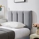 preview thumbnail 71 of 70, Kids Bed Frame, Height Adjustable Upholstered Bed, Twin Size Bed Set of 2