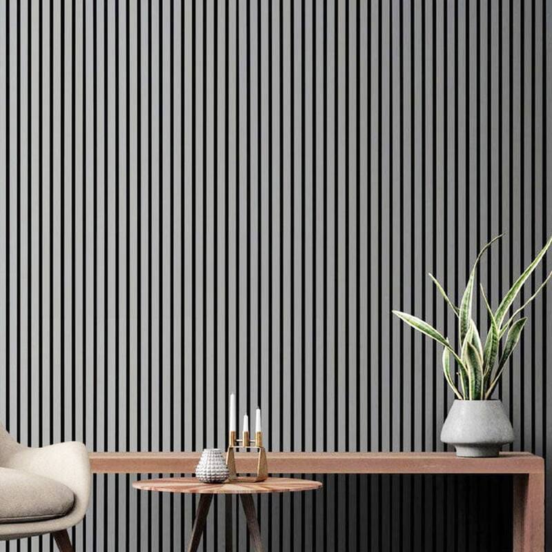 47" x 23" 3D Wood Slat Acoustic Wall Panels for Wall and Ceiling Decor, 4 Pcs - 47.24 inches D × 23.62 inches W × 0.82 inches H
