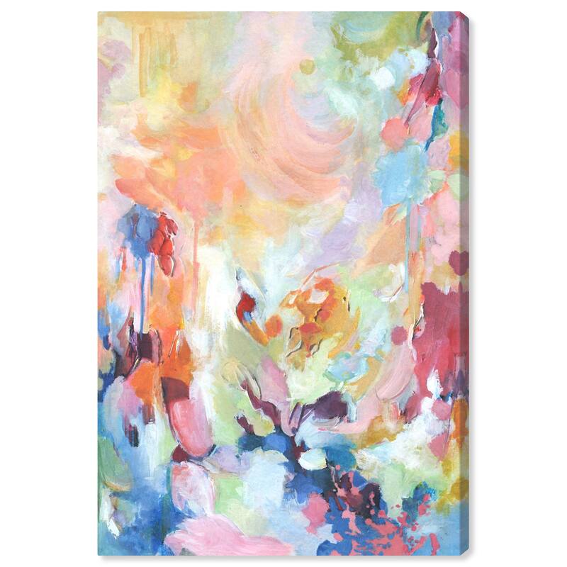 Wynwood Studio Abstract Modern View Pink and Pastel Pink Modern & Contemporary Wall Art Canvas Print