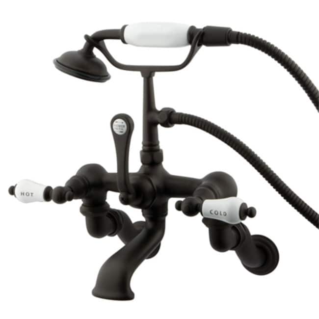 Kingston Brass Vintage Wall Mounted Clawfoot Tub Filler with Personal