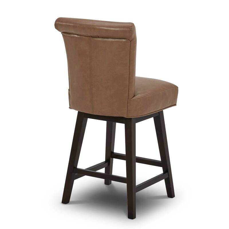 Spruce & Spring Noah Modern Upholstered Counter Height Swivel Barstool Single