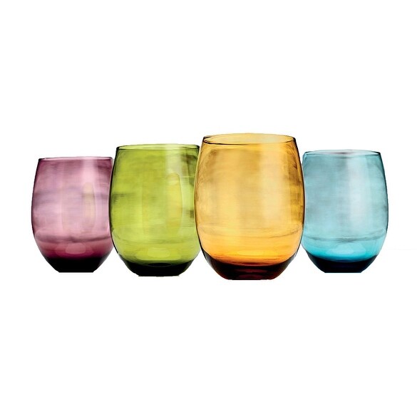 Colored Wine Glasses Stemless Anthropologie isadora stemless wine