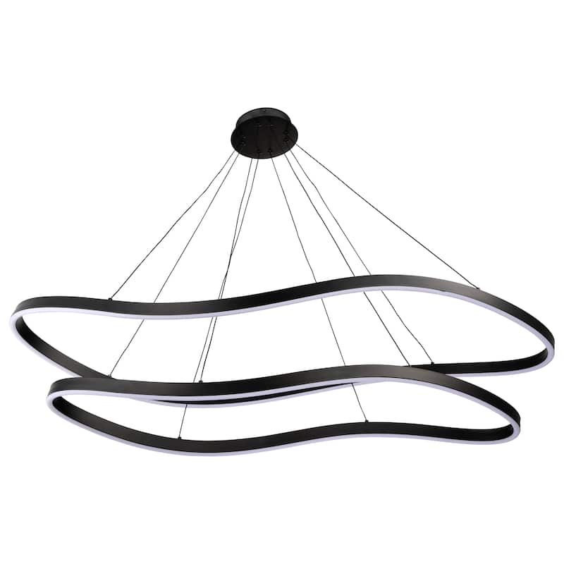 Sylas 48 Inch LED Pendant Matte Black Finish - Matte Black