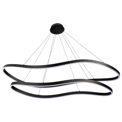 Sylas 48 Inch LED Pendant Matte Black Finish - Matte Black