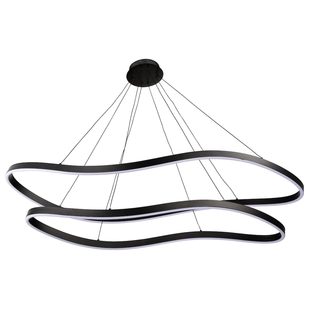 Sylas 48 Inch LED Pendant Matte Black Finish - Matte Black