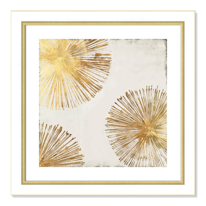 Gold Star II - 25.75 x 25.75 - White