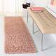 SAFAVIEH August Shag Veroana Solid 1.5-inch Thick Rug - 2' x 7' Runner - Rose