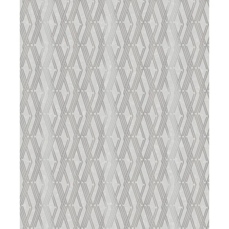 A-Street Prints Ushas Taupe Diamond Wallpaper