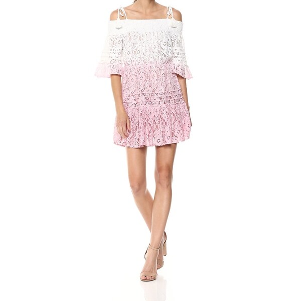 guess white lace dress