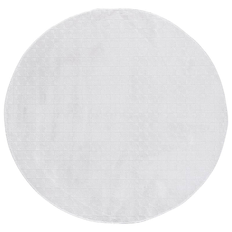 SAFAVIEH Slate Tahire Rug - Beige/Ivory - 6'7" Round
