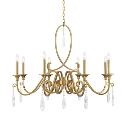 Savoy House 1-2702-8 Fairchild 8 Light 42" Wide Crystal Candle Style