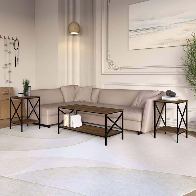 Clayfell Chanute 3-Piece Coffee Table Set