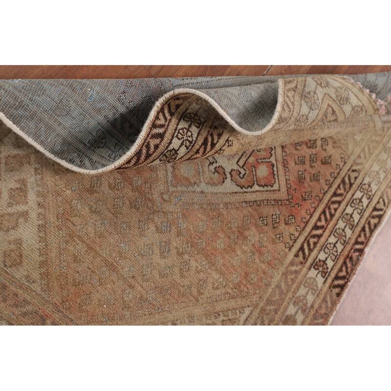 Geometric Botemir Persian Accent Rug Handmade Wool Carpet - 3'4"x 4'10"