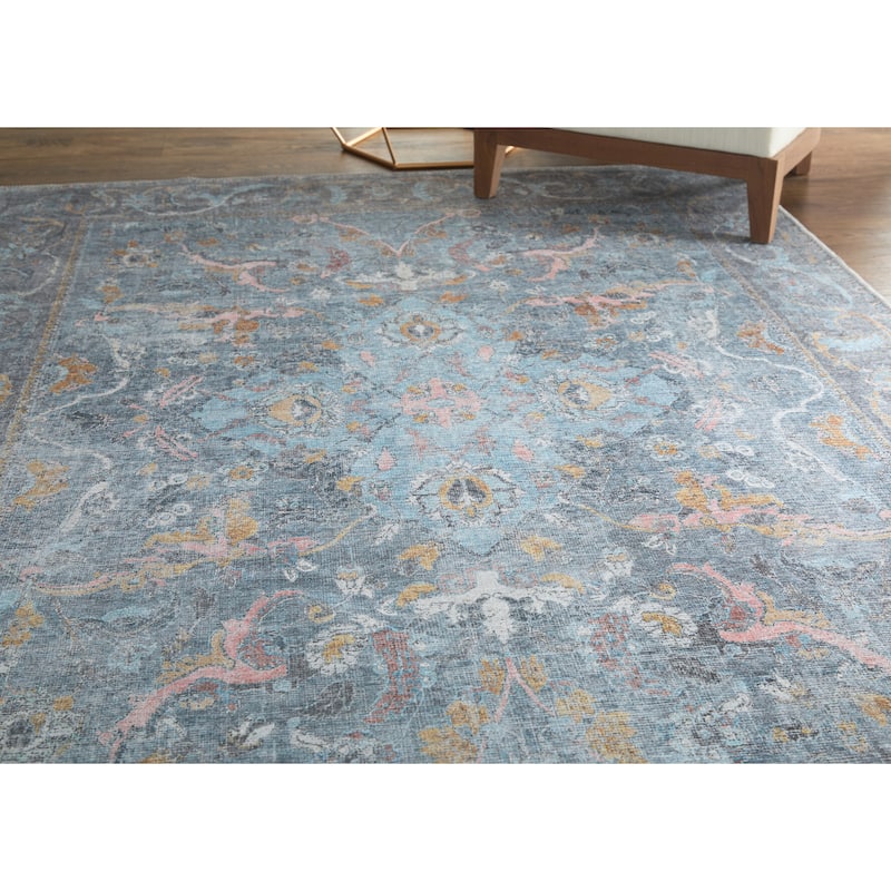 Grand Bazaar Prescott Machine Made Medallion Transitional Area Rug